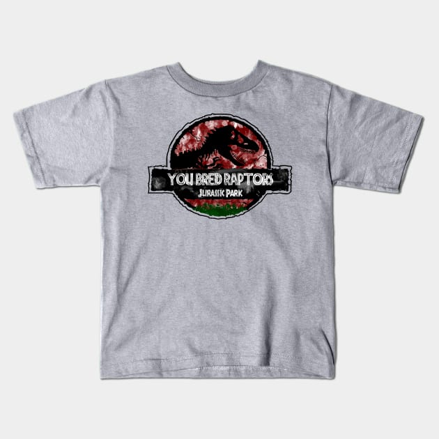 You Bred Raptors - Dr Alan Grant Kids T-Shirt by Jurassic Merch